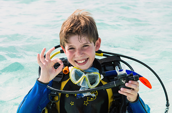 Scuba diving is not just for adults! Kids can get involved too, take your kids diving with you on holdays instead of leaving them at the Hotel.
